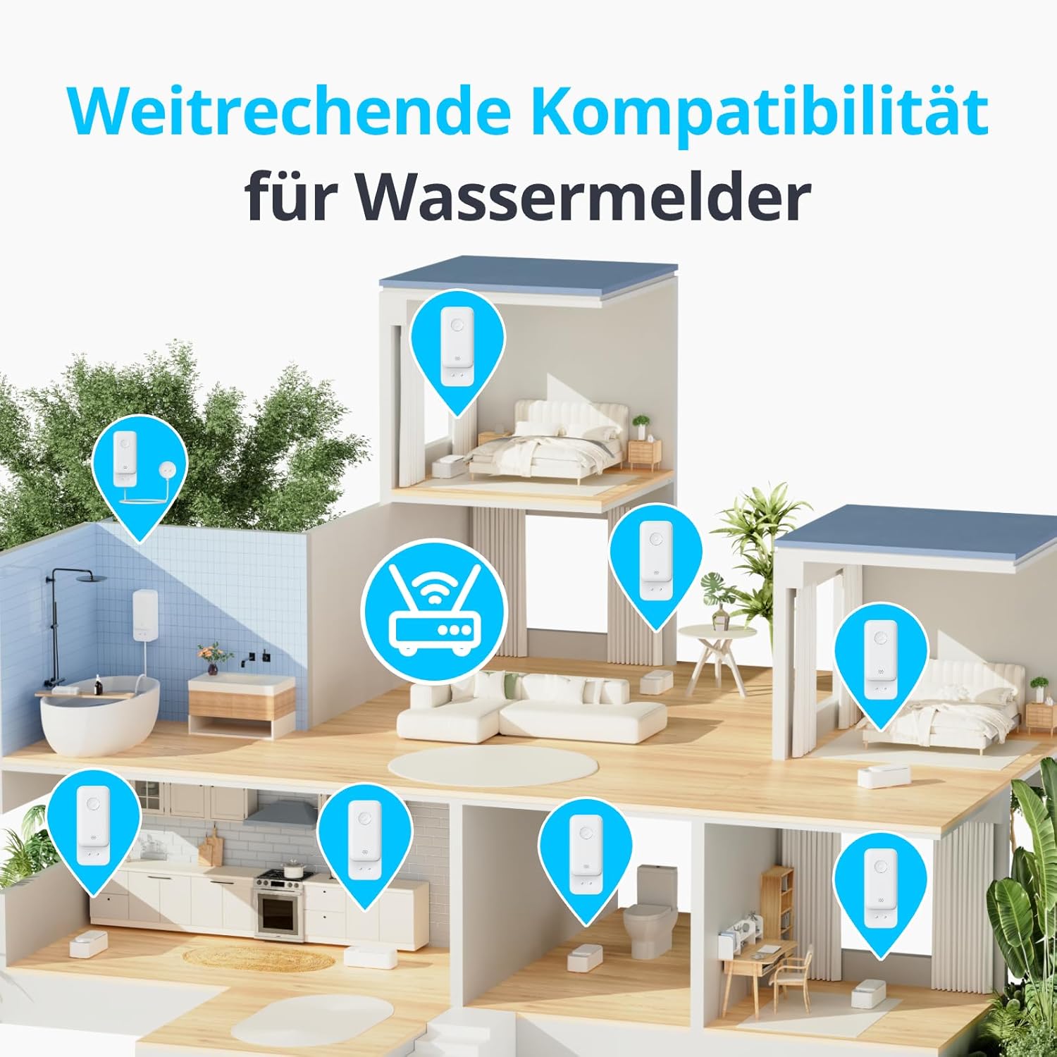 SwitchBot 3er-Pack Wassermelder WLAN, Wassersensor, App-/E-Mail-Warnung 5 SwitchBot 3er-Pack Wassermelder WLAN, Wassersensor, App-/E-Mail-Warnung – Bild 5