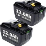 12000mAh Ersatzakku für Makita Akku 18v 12.0Ah Li-Ion Ersatzakku für Makita Akku BL1860 BL1840 BL1830 BL1860B BL1815 BL1835 BL1850B BL1845 BL1850 194205-3 LXT-400 mit LED