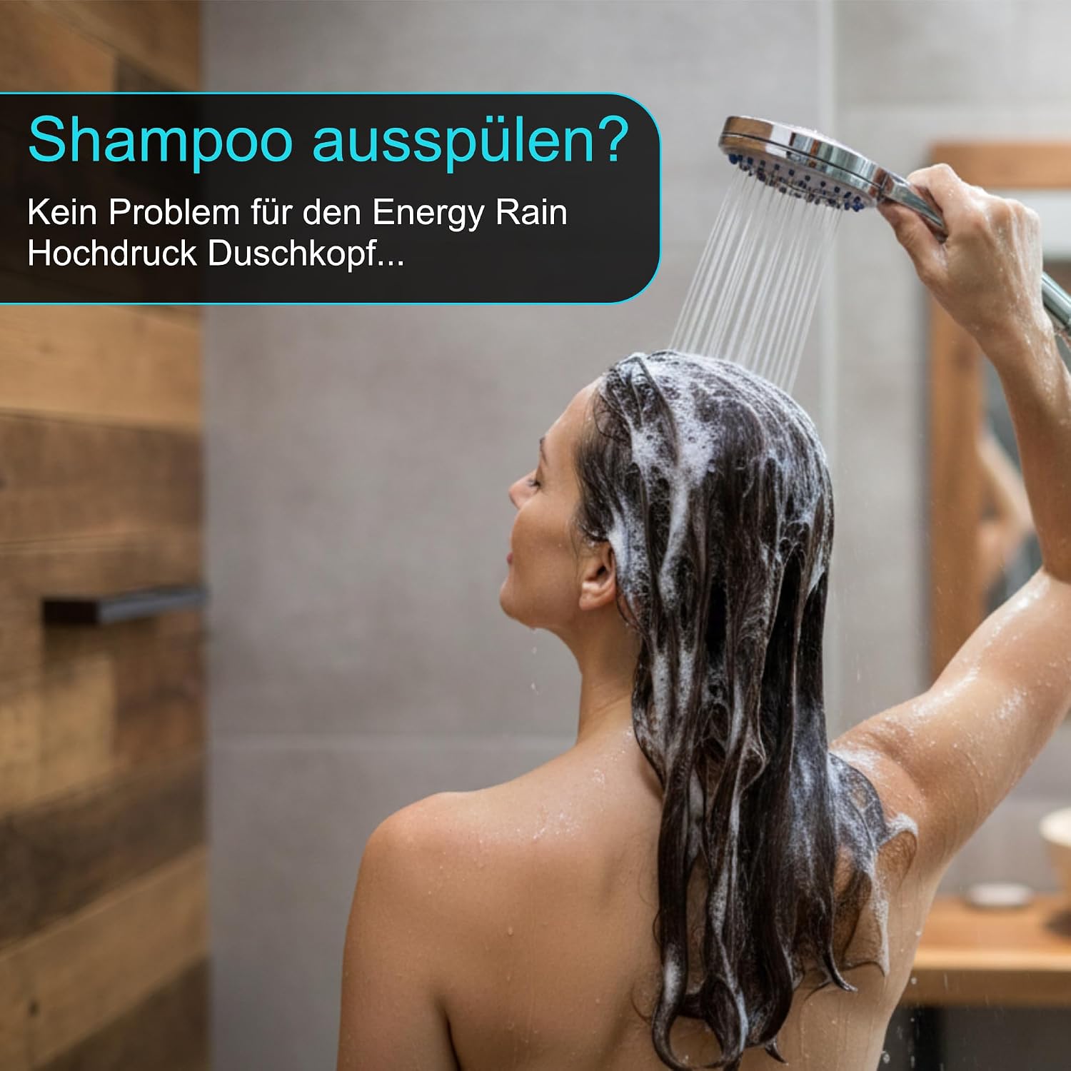 BLUMBACH® Duschkopf wassersparend Energy Rain Shower Head mit 9 Strahlarten 5 BLUMBACH® Duschkopf wassersparend Energy Rain Shower Head mit 9 Strahlarten – Bild 5