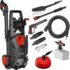 LEHMANN Hudson Hochdruckreiniger mit Aluminiumpumpe, 1800 W, max. 220 bar Druck, 450 l/h Fördermenge, Zubehör - Terrassenbürste, Schaumsprüher, Felgenbürste, Ideal als Auto Hochdruckreiniger 3 71mIX9Vf65L. AC SL1500