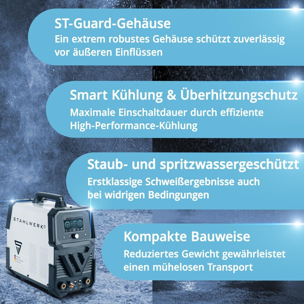 STAHLWERK Schutzgasschweißgerät AC/DC WIG 200 Puls Pro Touch 4 STAHLWERK Schutzgasschweißgerät AC/DC WIG 200 Puls Pro Touch – Bild 4