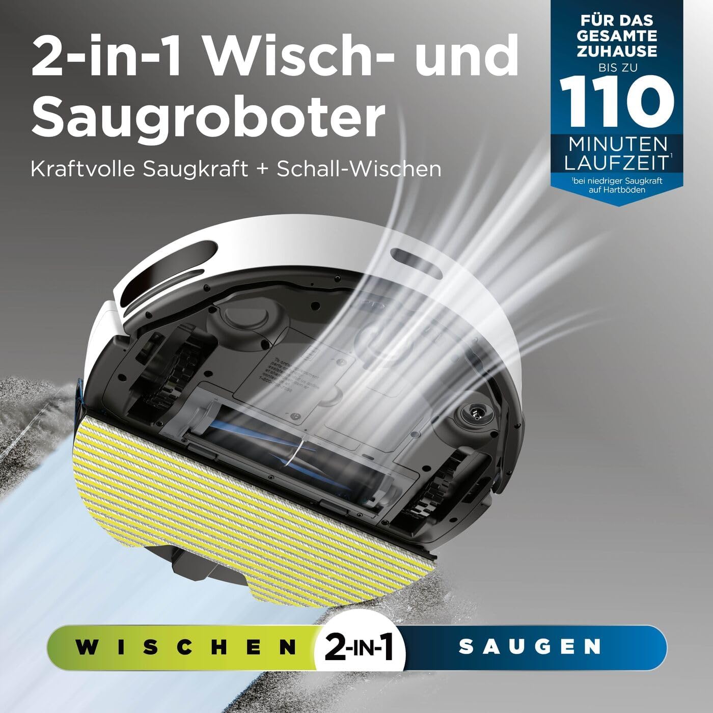 Shark Matrix Plus 2-in-1 selbstentleerter Wisch- & Saugroboter, Weiß 2 Shark Matrix Plus 2-in-1 selbstentleerter Wisch- & Saugroboter, Weiß – Bild 2