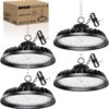 4 Stück UFO LED 240W Hallenstrahler Werkstattlampe Superhelle Werkstatt Deckenleuchte Dimmbare High Bay Light 40800LM Treiber 4000K IP65 Industriestrahler 120° für Fabriken, Lager 6 71vR6o8CvmL. AC SL1500