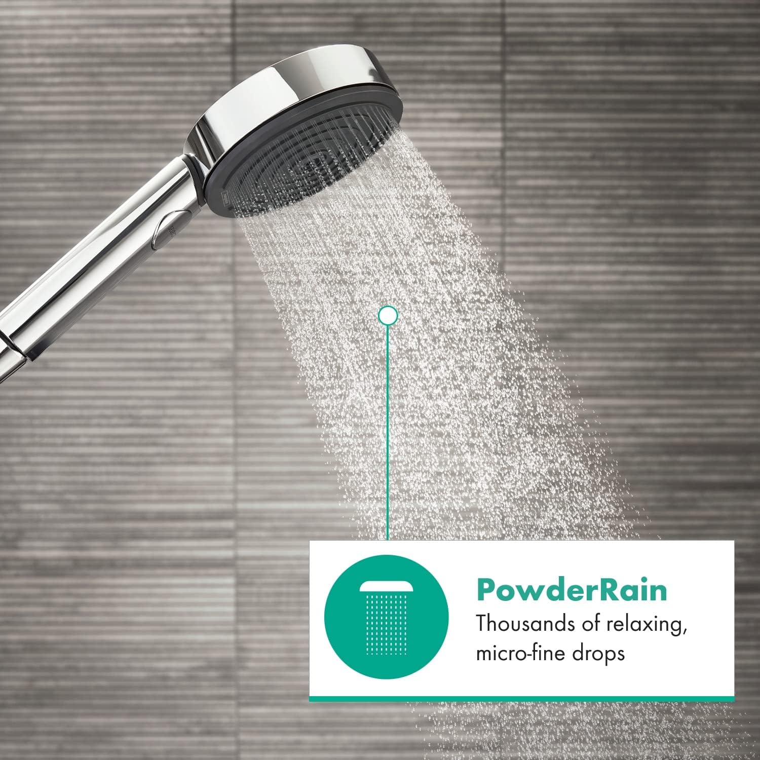 hansgrohe Pulsify Select S - wassersparender Duschkopf 6,9 l/min (EcoSmart), Handbrause mit 3 Strahlarten, 105 mm Duschbrause, Sparduschkopf mit Antikalk-Funktion, Chrom, 24111000 4 hansgrohe Pulsify Select S - wassersparender Duschkopf 6,9 l/min (EcoSmart), Handbrause mit 3 Strahlarten, 105 mm Duschbrause, Sparduschkopf mit Antikalk-Funktion, Chrom, 24111000 – Bild 4