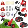 Akku-Rasentrimmer 21V Elektrischer Rasentrimmer - Motorsense akku Mit 2x2000mAh Batterie und 4 Messertypen, kantenschneider und Freischneider Akku für effiziente Rasenpflege und Unkrautbeseitigung 6 810CGObVe0L. AC SL1500