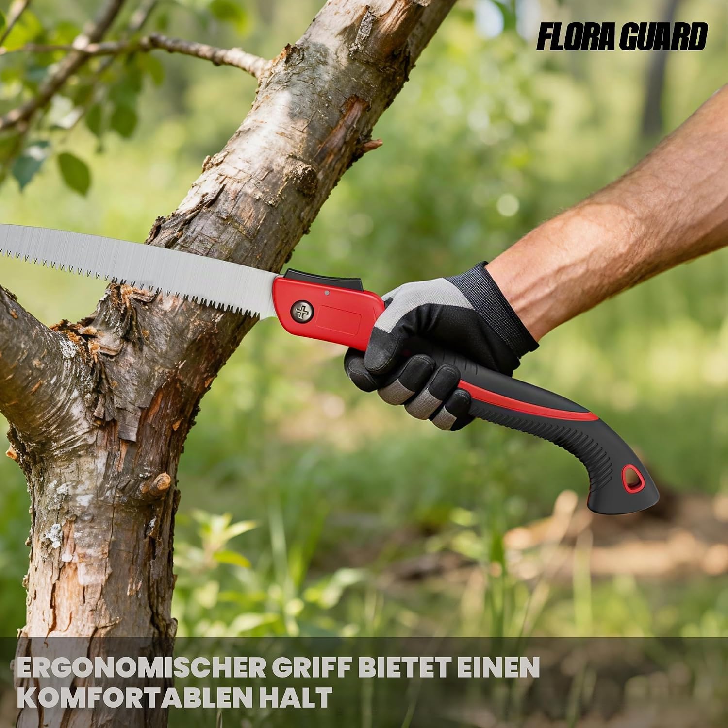 FLORA GUARD Astsäge 30 cm Klappsäge mit SK5 Stahl 3D Zahnung 5 FLORA GUARD Astsäge 30 cm Klappsäge mit SK5 Stahl 3D Zahnung – Bild 5