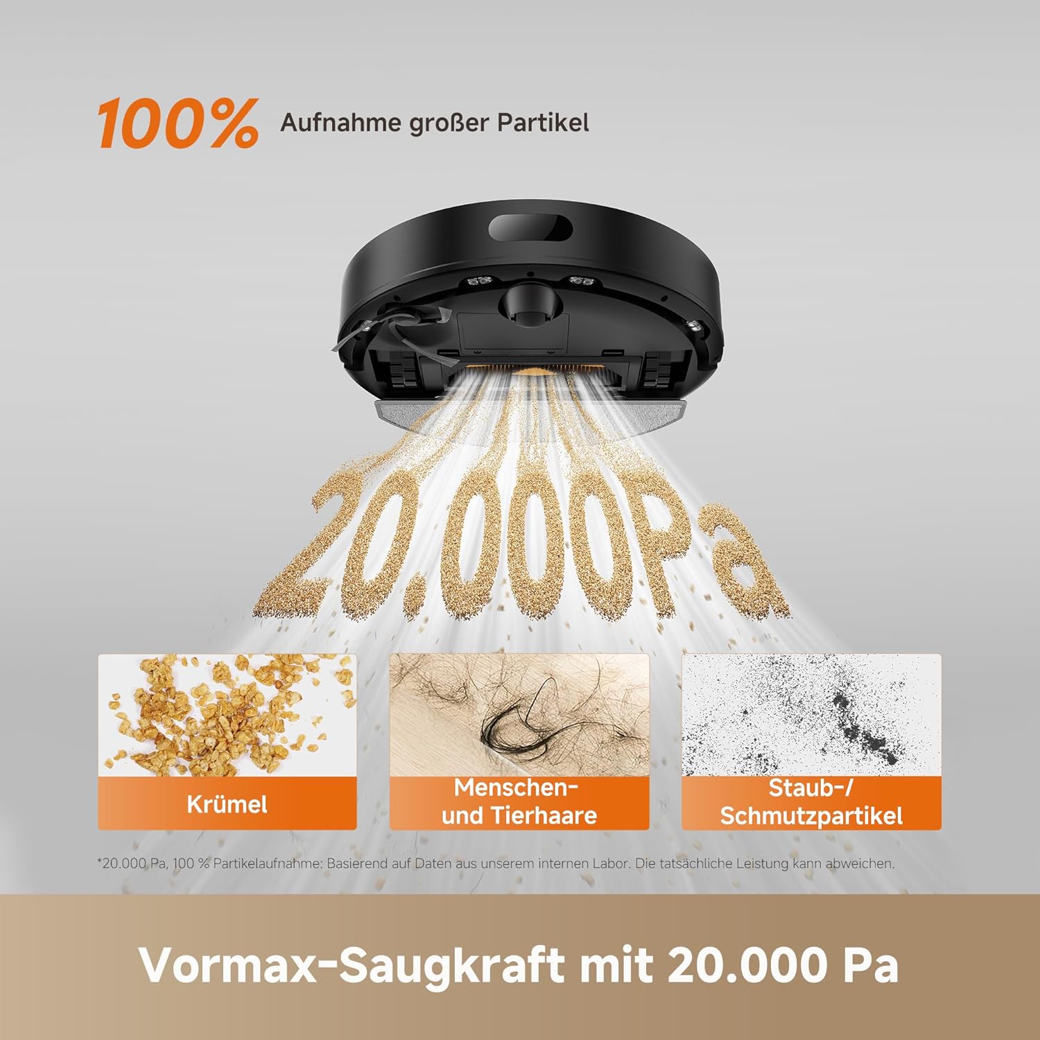 dreame D20 Air Plus Saug- und Wischroboter mit 20.000 Pa Saugkraft, Verwicklungsschutz, selbstentleerendem Dock, Teppich-Tiefenreinigung und Smart-Navigation. 4 dreame D20 Air Plus Saug- und Wischroboter mit 20.000 Pa Saugkraft, Verwicklungsschutz, selbstentleerendem Dock, Teppich-Tiefenreinigung und Smart-Navigation. – Bild 4