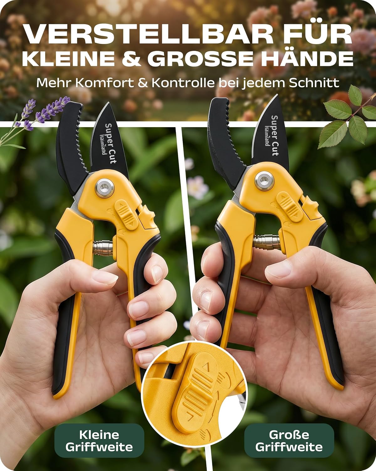 halmland® Profi-Gartenschere | Kraftsparende Astschere mit Amboss 2 halmland® Profi-Gartenschere | Kraftsparende Astschere mit Amboss – Bild 2