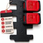 Wandhalterung für Einhell Akkus, 6-Fach 18V Akkuhalter