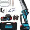 Mini Kettensäge mit Akku 2x4000mAh 6 Zoll, Handkettensäge Akku Bürstenloser Motor, Astsäge Akku mit Automatischer Öler, für Garten Baumschnitt Schere und Schneiden 7 81H JWrseDL. AC SL1500