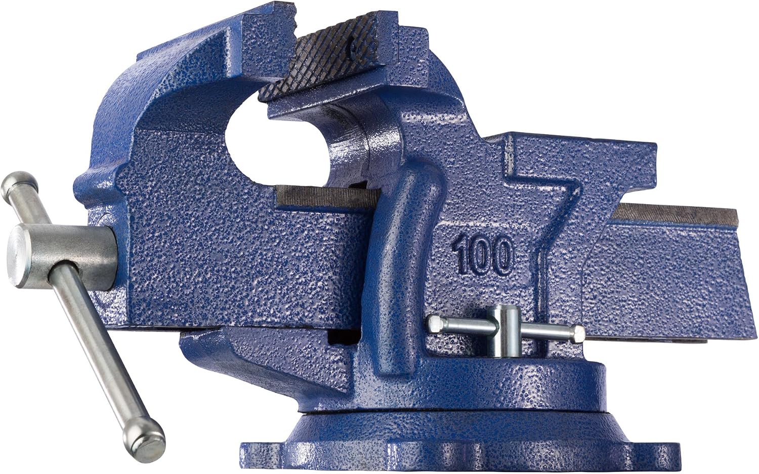 tectake® Schraubstock drehbar, Amboss, Tischschraubstock massiv, Gusseisen schwer, 360° drehbar, mit Drehteller für Montage Werktisch, Werkbänke, Werkstatttisch - Spannweite 125 mm 1 tectake® Schraubstock drehbar, Amboss, Tischschraubstock massiv, Gusseisen schwer, 360° drehbar, mit Drehteller für Montage Werktisch, Werkbänke, Werkstatttisch - Spannweite 125 mm