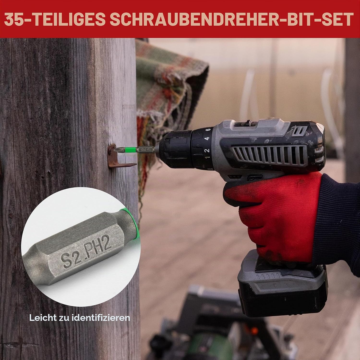35-tlg. Impact-Bits S2 1/4" 6-kant PH/TX/PZ/SL/Hex 4 35-tlg. Impact-Bits S2 1/4" 6-kant PH/TX/PZ/SL/Hex – Bild 4