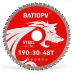 Kreissägeblatt 190 x 30 mm HM Sägeblatt für Metall, Stahl, Eisen, Aluminium – Präzises Hartmetall Sägeblatt kompatibel mit Bosch, Makita, Einhell & mehr