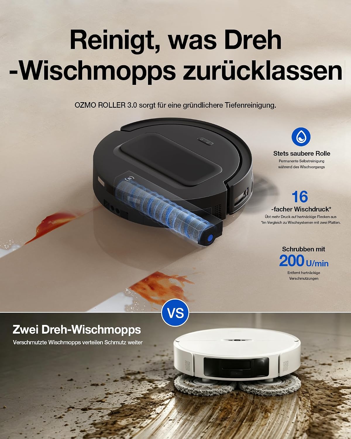ECOVACS DEEBOT T90 MAX Omni Saugroboter mit Wischfunktion, 30.000 Pa Blast 2 ECOVACS DEEBOT T90 MAX Omni Saugroboter mit Wischfunktion, 30.000 Pa Blast – Bild 2