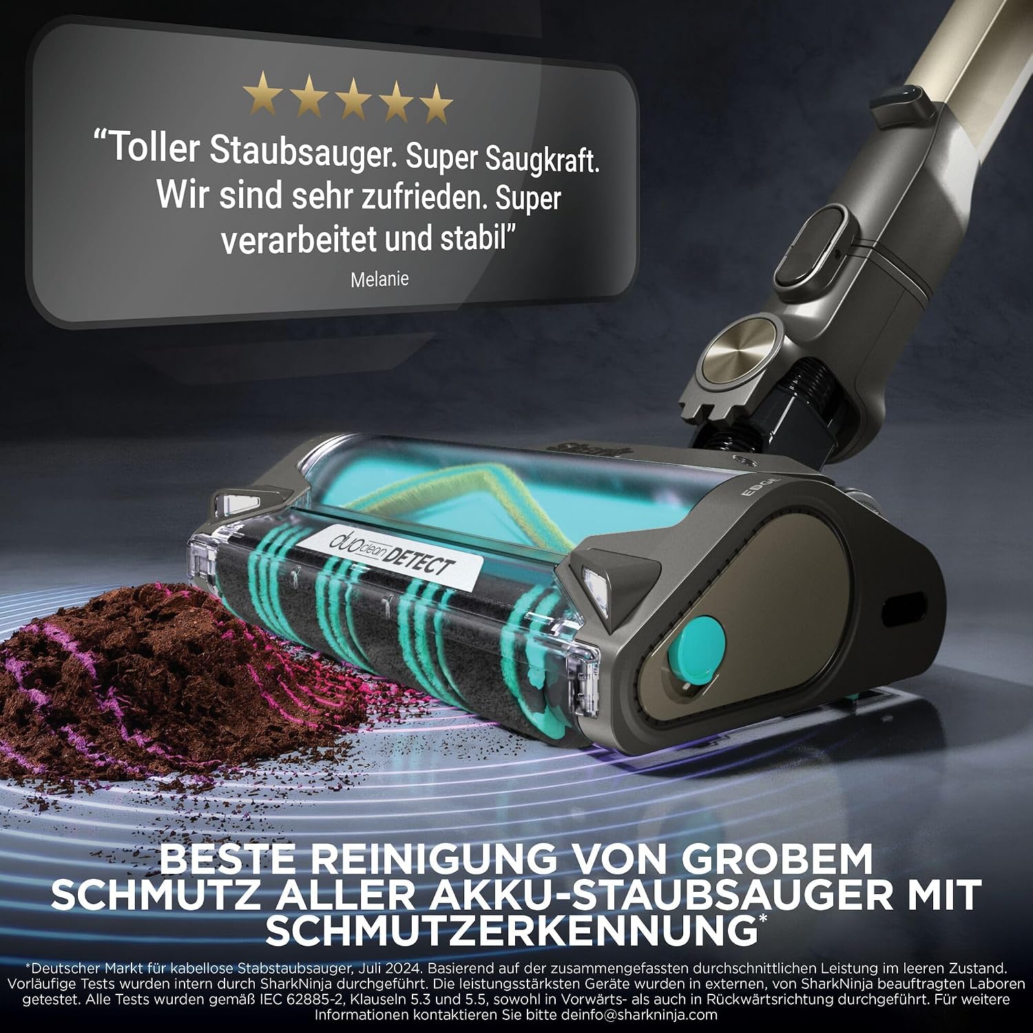Shark PowerDetect Clean & Empty Akku-Staubsauger mit Absaugstation, Gold 2 Shark PowerDetect Clean & Empty Akku-Staubsauger mit Absaugstation, Gold – Bild 2