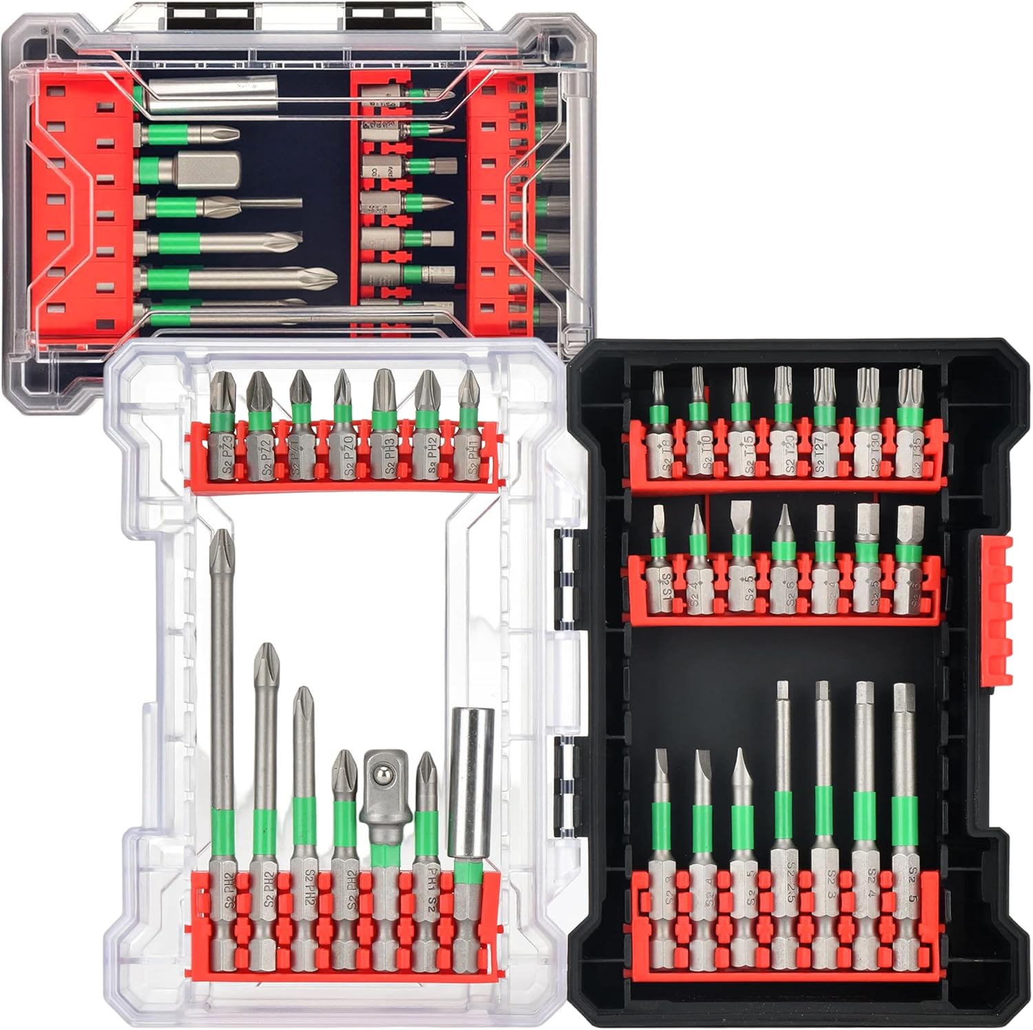 35-tlg. Impact-Bits S2 1/4" 6-kant PH/TX/PZ/SL/Hex 1 35-tlg. Impact-Bits S2 1/4" 6-kant PH/TX/PZ/SL/Hex