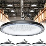 4 Stück 100W LED Werkstattlampe Hallenbeleuchtung Deckenleuchte
