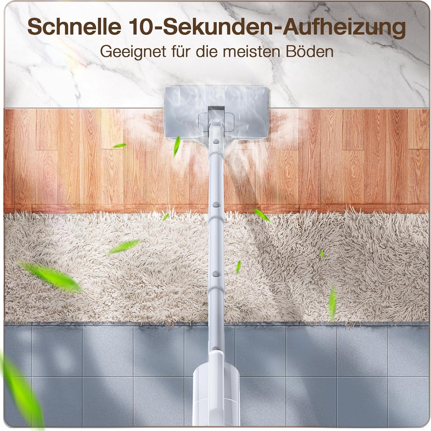 Dampfreiniger mit abnehmbarem Handdampfreiniger 2 Dampfreiniger mit abnehmbarem Handdampfreiniger – Bild 2