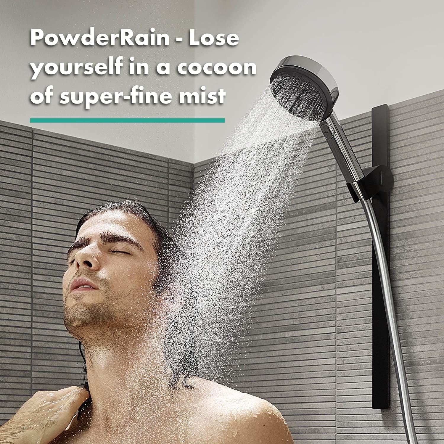 hansgrohe Pulsify Select S - wassersparender Duschkopf 6,9 l/min (EcoSmart), Handbrause mit 3 Strahlarten, 105 mm Duschbrause, Sparduschkopf mit Antikalk-Funktion, Chrom, 24111000 3 hansgrohe Pulsify Select S - wassersparender Duschkopf 6,9 l/min (EcoSmart), Handbrause mit 3 Strahlarten, 105 mm Duschbrause, Sparduschkopf mit Antikalk-Funktion, Chrom, 24111000 – Bild 3