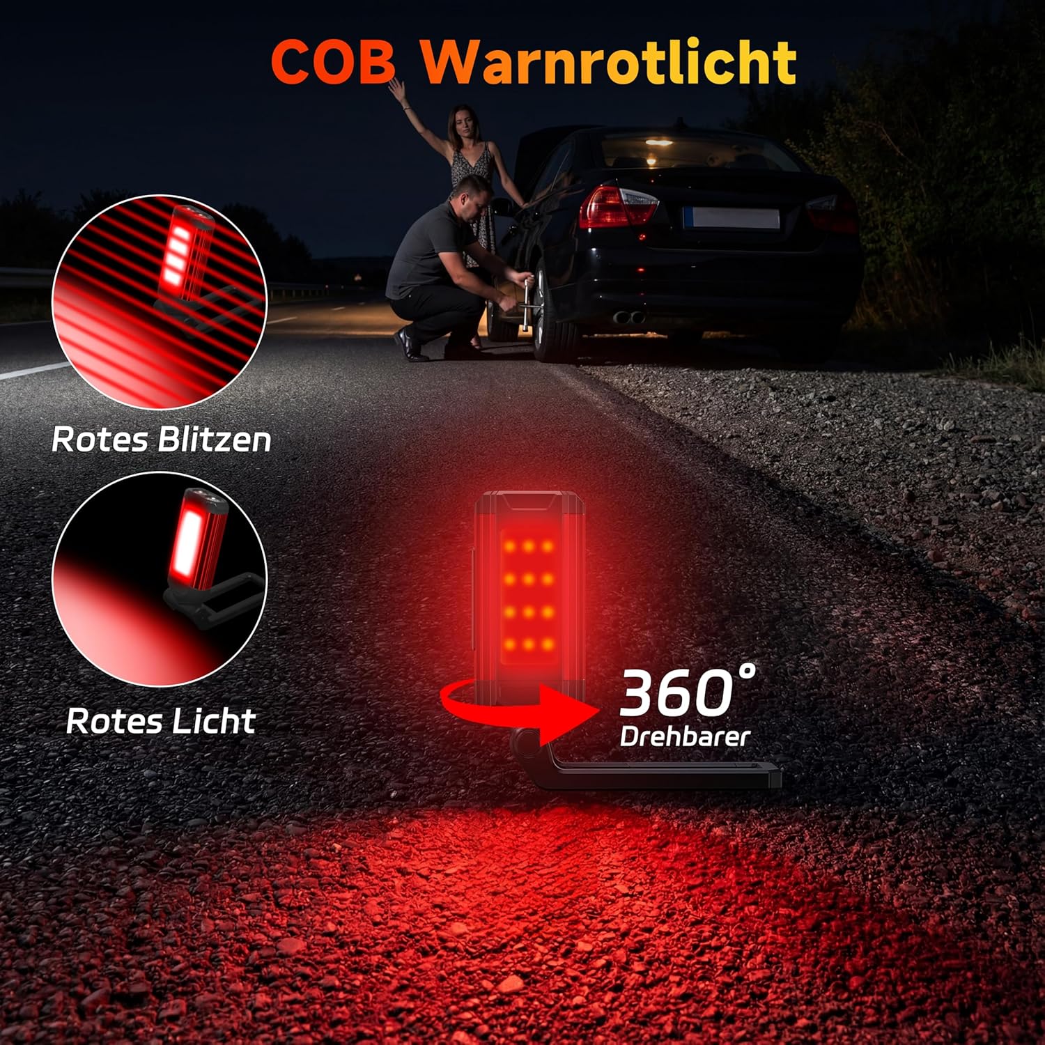 Daphomeu Wiederaufladbare LED Werkstattlampe & Taschenlampe 2 Stück 5 Daphomeu Wiederaufladbare LED Werkstattlampe & Taschenlampe 2 Stück – Bild 5