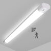 30W Feuchtraumleuchte mit Bewegungsmelder, 3300LM 90CM LED Röhre, IP65 Wasserdicht Kellerleuchte, Deckenlampe mit Bewegungsmelder für Büro Flur Treppe Garage Abstellraum, 4000K 7 51D9AwRJMXL. AC SL1500 1