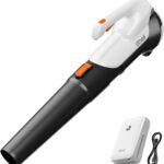 Litheli Laubbläser Akku, 137km/h, 604m³/h, Akku Laubbläser 20V 2.0AH, für Garten,Rasen & Schnee,Zwei Geschwindigkeiten