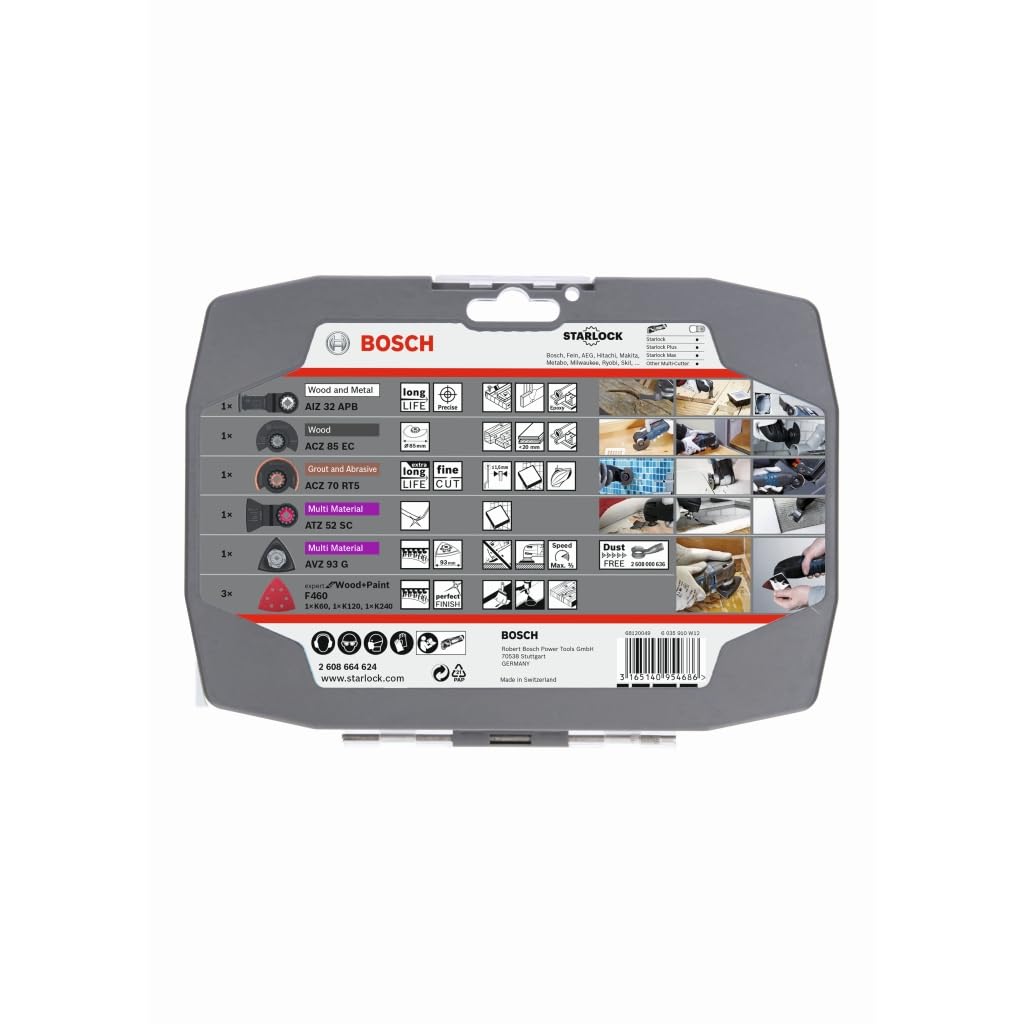 Bosch 5 tlg. Starlock Multitool Set für Renovierungsarbeiten (für Holz, Metall, Multimaterial und abrasive Materialien, Sägen und Schleifen, Professional Zubehör Multifunktionswerkzeug) 3 Bosch 5 tlg. Starlock Multitool Set für Renovierungsarbeiten (für Holz, Metall, Multimaterial und abrasive Materialien, Sägen und Schleifen, Professional Zubehör Multifunktionswerkzeug) – Bild 3