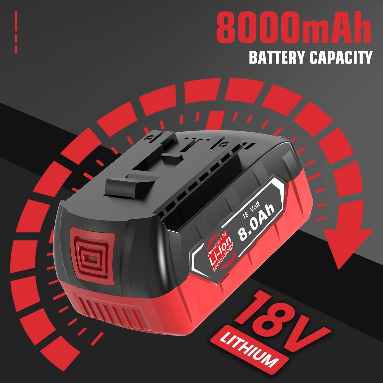 2X 8.0 Ah/8000mAh Ersatzakku für Bosch Akku 18V GBA + Ladegerät 3 2X 8.0 Ah/8000mAh Ersatzakku für Bosch Akku 18V GBA + Ladegerät – Bild 3