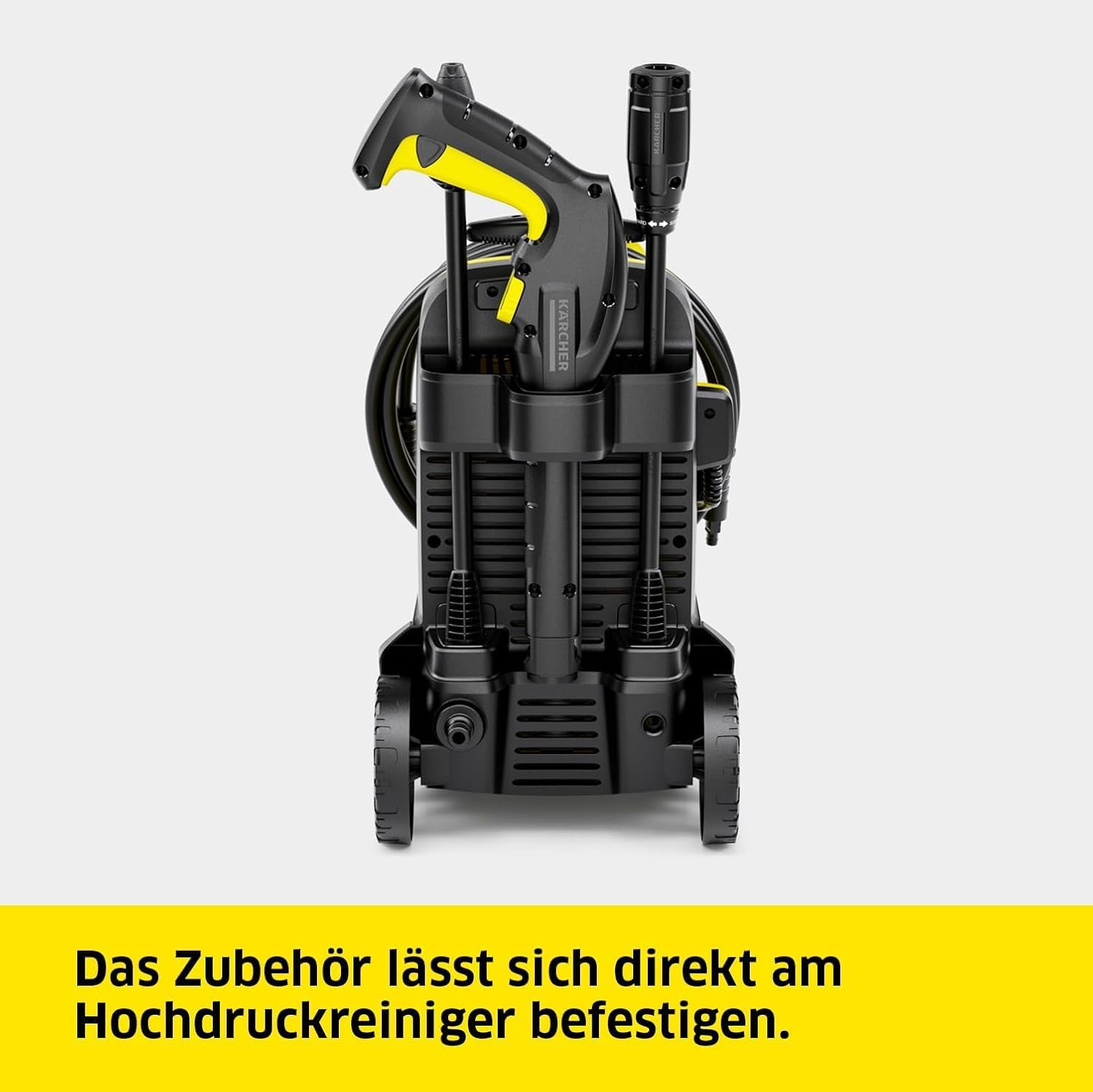Kärcher Hochdruckreiniger K 4 Classic, Druck: max. 130 bar, Fördermenge: 420 l/h, Flächenleistung: 30 m²/h, Wasserfilter, Gewicht: 4,6 kg, Hochdruckschlauch und -Pistole, Dreckfräser, Strahlrohr 5 Kärcher Hochdruckreiniger K 4 Classic, Druck: max. 130 bar, Fördermenge: 420 l/h, Flächenleistung: 30 m²/h, Wasserfilter, Gewicht: 4,6 kg, Hochdruckschlauch und -Pistole, Dreckfräser, Strahlrohr – Bild 5