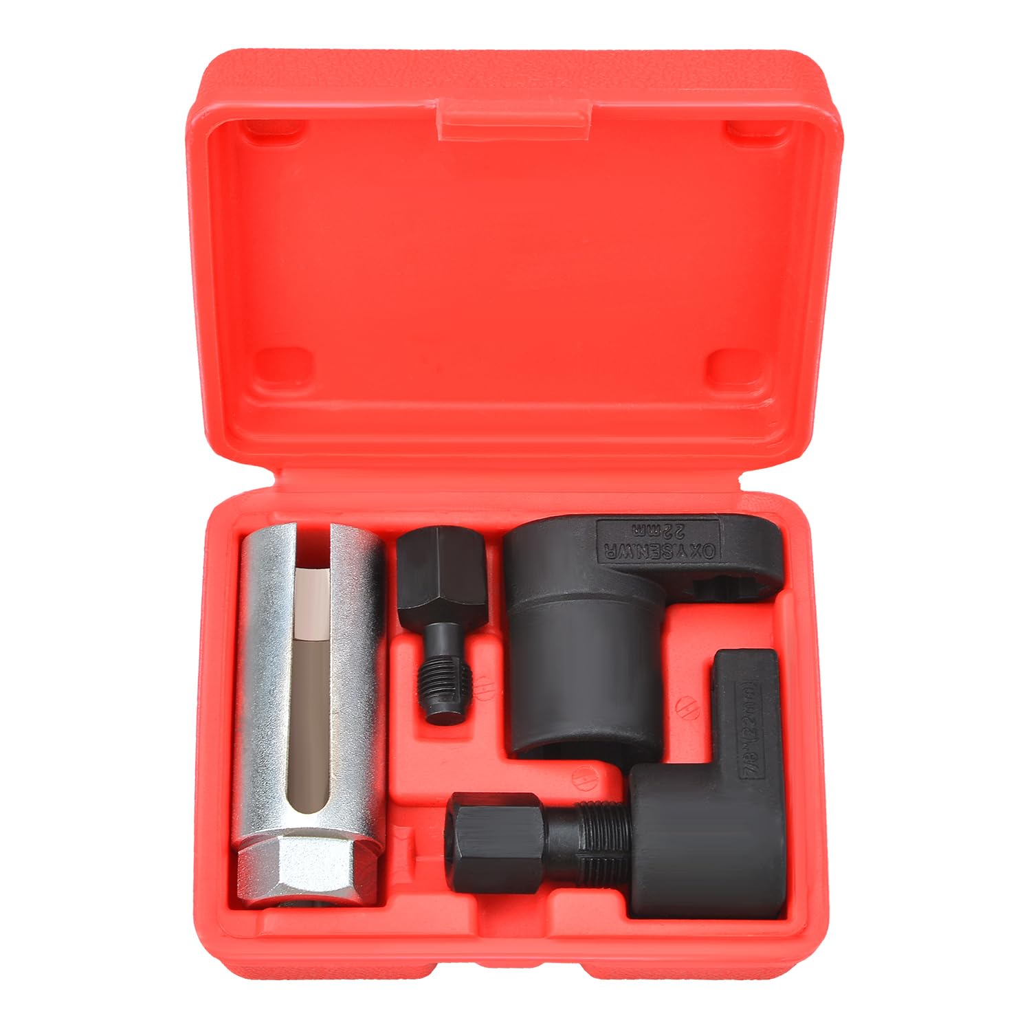 5 TLG Lambdasonden Schlüssel Nüsse Set,1/2" 3/8" Antrieb 7/8" 22mm Lambdasonde Nuss Werkzeug, M12 M18 Gewinde Strehler, O2 Sauerstoffsensor Steckschlüsselsatz 2 5 TLG Lambdasonden Schlüssel Nüsse Set,1/2" 3/8" Antrieb 7/8" 22mm Lambdasonde Nuss Werkzeug, M12 M18 Gewinde Strehler, O2 Sauerstoffsensor Steckschlüsselsatz – Bild 2