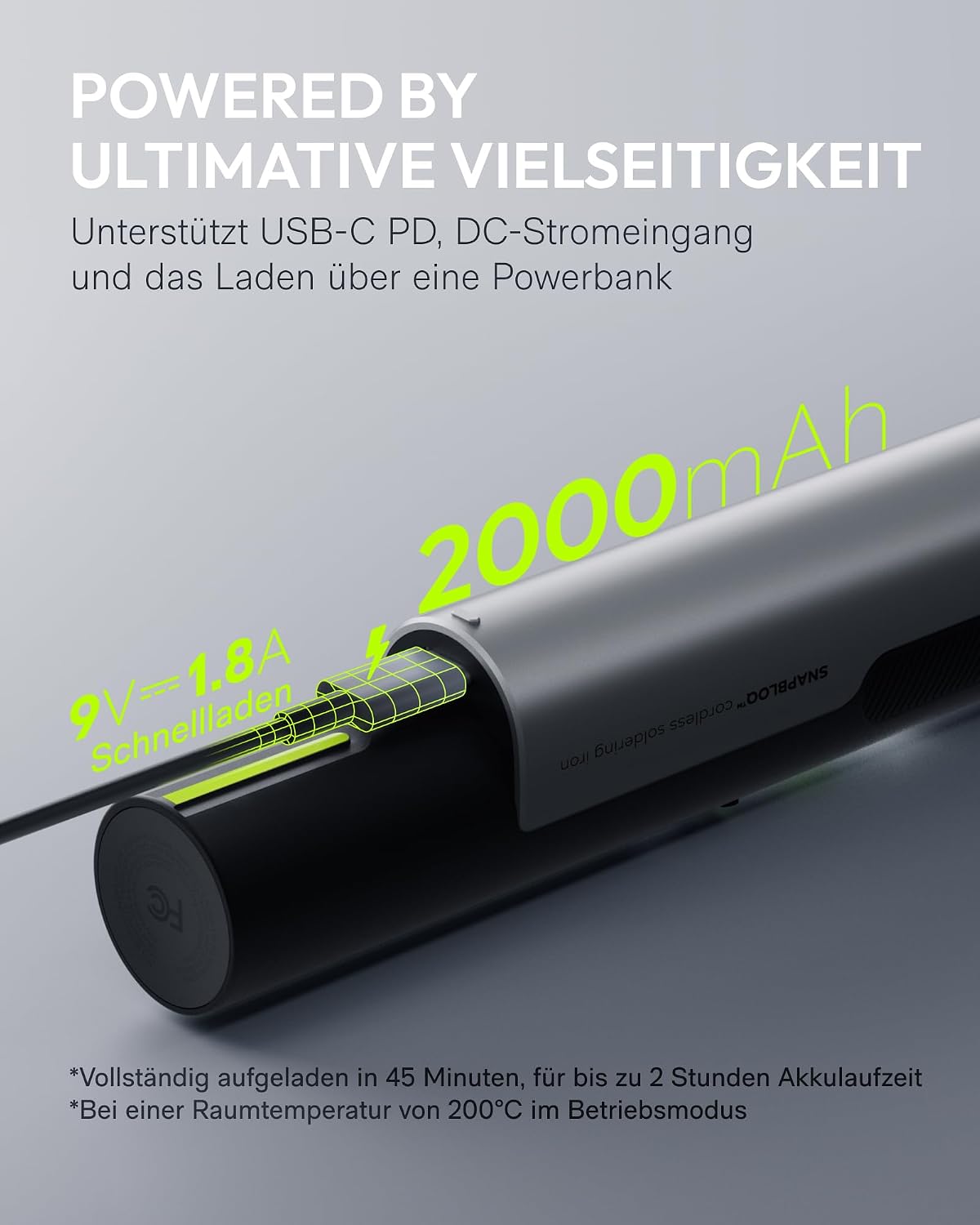 HOTO Lötkolben Set, USB-C Elektronik Lötkolben mit C245-KU-Messerspitze 5 HOTO Lötkolben Set, USB-C Elektronik Lötkolben mit C245-KU-Messerspitze – Bild 5