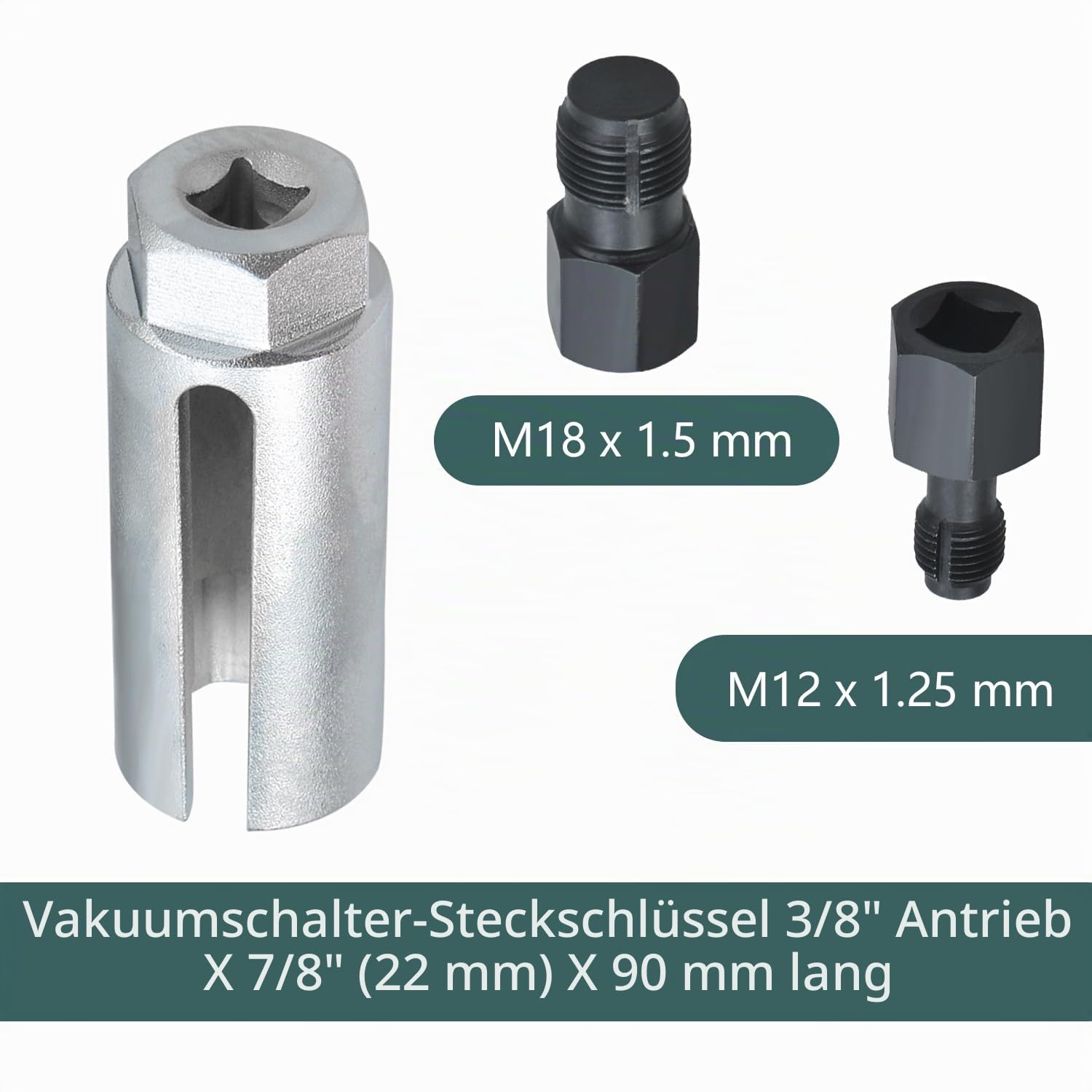 5 TLG Lambdasonden Schlüssel Nüsse Set,1/2" 3/8" Antrieb 7/8" 22mm Lambdasonde Nuss Werkzeug, M12 M18 Gewinde Strehler, O2 Sauerstoffsensor Steckschlüsselsatz 5 5 TLG Lambdasonden Schlüssel Nüsse Set,1/2" 3/8" Antrieb 7/8" 22mm Lambdasonde Nuss Werkzeug, M12 M18 Gewinde Strehler, O2 Sauerstoffsensor Steckschlüsselsatz – Bild 5