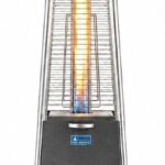ACTIVA Heizstrahler Terrasse Pyramide Cheops II Grau I Premium Heizstrahler inkl. Duran Schott Glasröhre I Leistungsstarker Heizpilz für Wärme auf Abruf