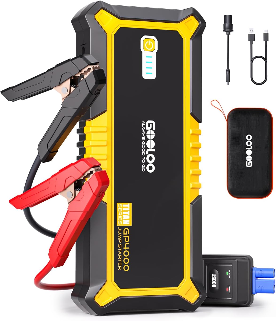 GOOLOO GP4000 4000A Starthilfe Powerbank für Alle Benziner & bis 10L Diesel 1 GOOLOO GP4000 4000A Starthilfe Powerbank für Alle Benziner & bis 10L Diesel
