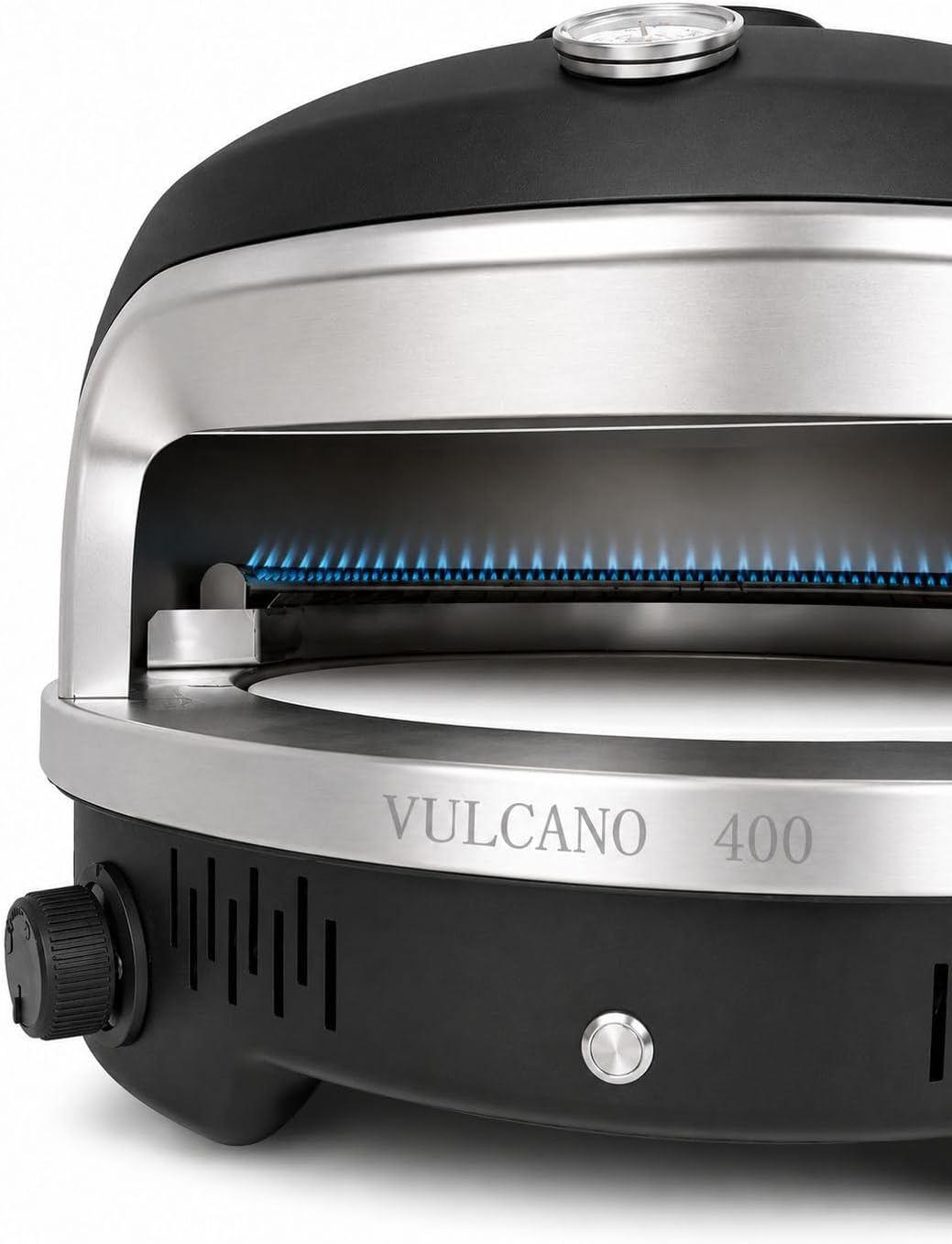 Gas Pizzaofen mit automatischem Drehteller, Outdoor Pizza Ofen bis 400 Grad, Pizza Oven mit USB C Anschluss, Steinofen Cordierit Pizzastein, 6,0 kW Gasbrenner, Komplettset Pizzaschaufel, Thermometer 3 Gas Pizzaofen mit automatischem Drehteller, Outdoor Pizza Ofen bis 400 Grad, Pizza Oven mit USB C Anschluss, Steinofen Cordierit Pizzastein, 6,0 kW Gasbrenner, Komplettset Pizzaschaufel, Thermometer – Bild 3