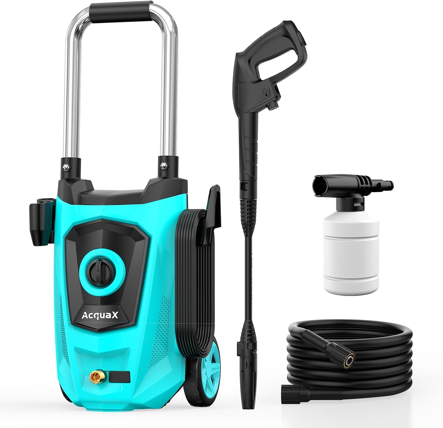 2026 Elektrischer Hochdruckreiniger 4300 PSI 680L/h 4 Schnellanschlussdüsen 10 m Kabel 6 m Schlauch Schaumkanone Wassersparend Für Auto,Terrasse,Einfahrt,Zaun 2 2026 Elektrischer Hochdruckreiniger 4300 PSI 680L/h 4 Schnellanschlussdüsen 10 m Kabel 6 m Schlauch Schaumkanone Wassersparend Für Auto,Terrasse,Einfahrt,Zaun – Bild 2