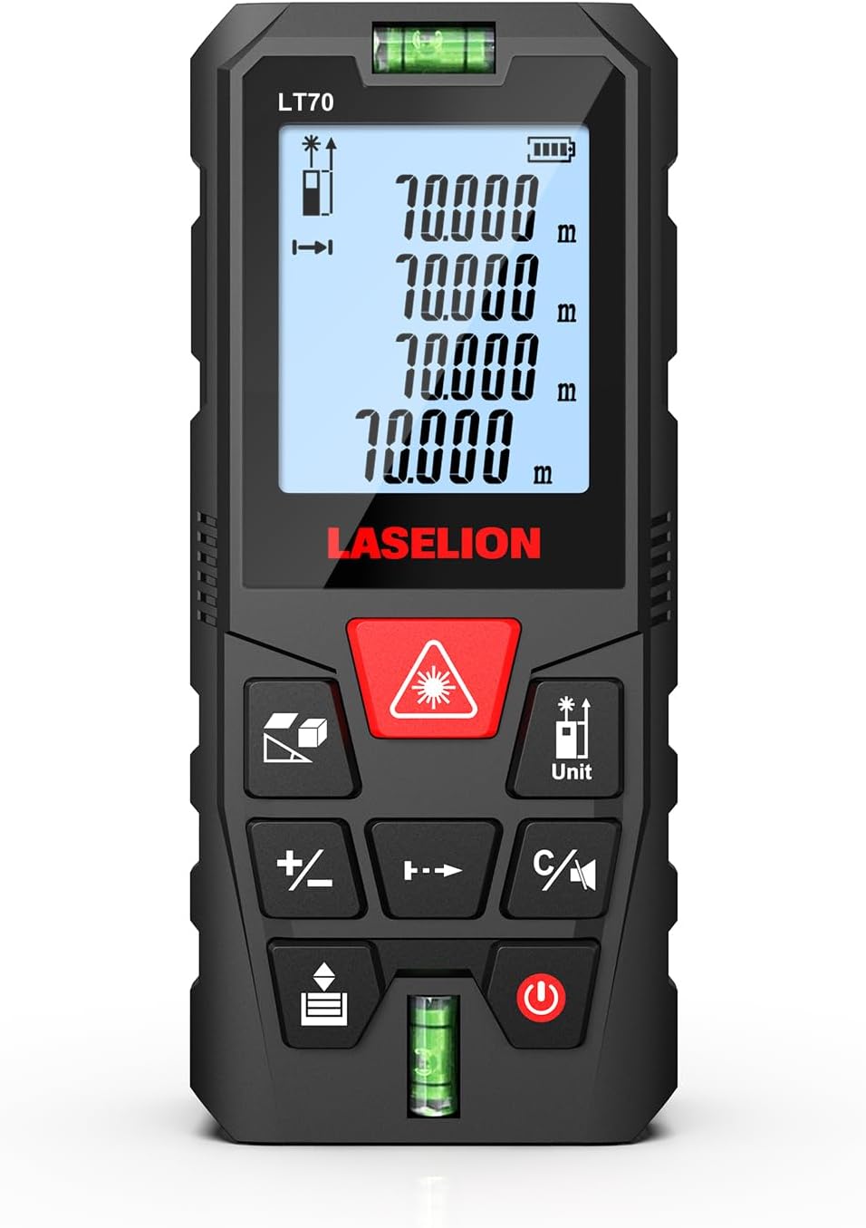LASELION LT70 70m Laser Entfernungsmesser mit Wasserwaage 1 LASELION LT70 70m Laser Entfernungsmesser mit Wasserwaage