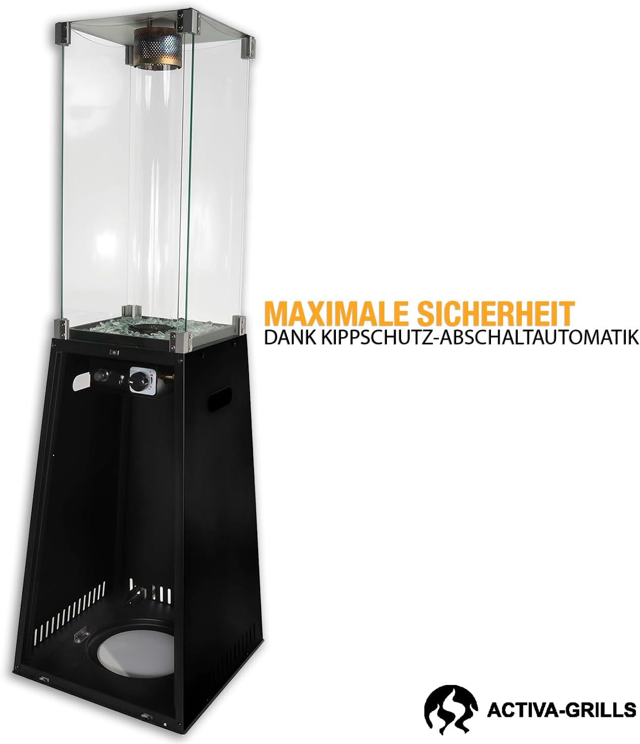 ACTIVA Heizstrahler Terrasse Yellow Stone I Premium Heizstrahler inkl. Duran Schott Glasröhre I Leistungsstarker Heizpilz für Wärme auf Abruf 4 ACTIVA Heizstrahler Terrasse Yellow Stone I Premium Heizstrahler inkl. Duran Schott Glasröhre I Leistungsstarker Heizpilz für Wärme auf Abruf – Bild 4