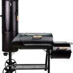TAINO CHIEF 130 XXL Smoker 130kg BBQ GRILLWAGEN Holzkohle Grillkamin 3,5 mm Stahl PROFI-QUALITÄT Räucherofen (130 kg Smoker)