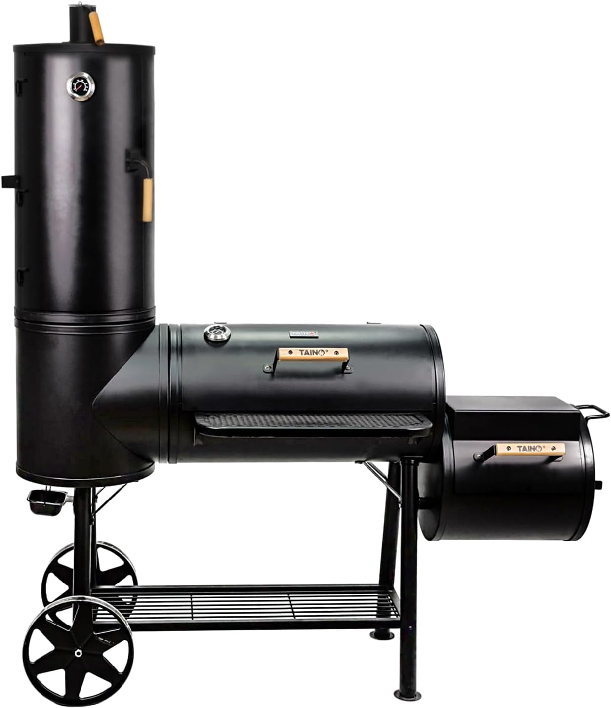 TAINO CHIEF 130 XXL Smoker 130kg BBQ GRILLWAGEN Holzkohle Grillkamin 3,5 mm Stahl PROFI-QUALITÄT Räucherofen (130 kg Smoker) 1 TAINO CHIEF 130 XXL Smoker 130kg BBQ GRILLWAGEN Holzkohle Grillkamin 3,5 mm Stahl PROFI-QUALITÄT Räucherofen (130 kg Smoker)