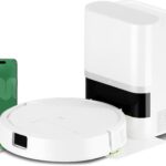 iRobot Roomba® 115 Combo Saug- und Wischroboter + AutoEmpty™ Dock, 15k Pa Saugleistung, Bürsten und Wischpad reichen, Navigation mit Clearview™ LiDAR, Weiß