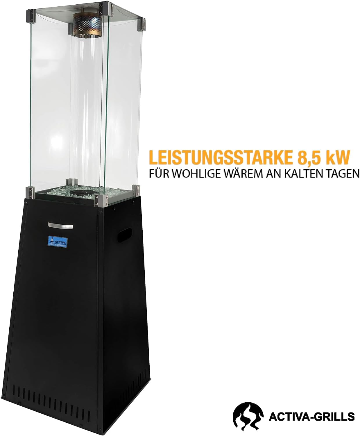 ACTIVA Heizstrahler Terrasse Yellow Stone I Premium Heizstrahler inkl. Duran Schott Glasröhre I Leistungsstarker Heizpilz für Wärme auf Abruf 3 ACTIVA Heizstrahler Terrasse Yellow Stone I Premium Heizstrahler inkl. Duran Schott Glasröhre I Leistungsstarker Heizpilz für Wärme auf Abruf – Bild 3