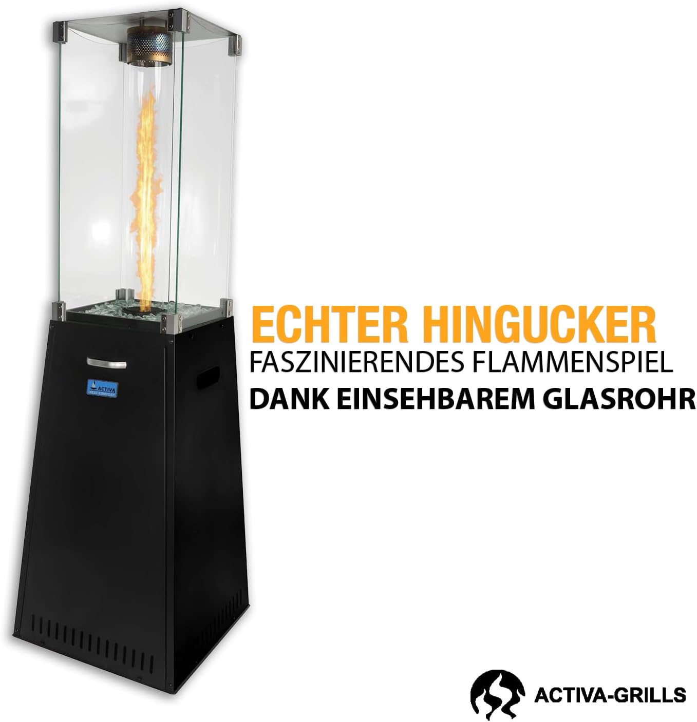 ACTIVA Heizstrahler Terrasse Yellow Stone I Premium Heizstrahler inkl. Duran Schott Glasröhre I Leistungsstarker Heizpilz für Wärme auf Abruf 2 ACTIVA Heizstrahler Terrasse Yellow Stone I Premium Heizstrahler inkl. Duran Schott Glasröhre I Leistungsstarker Heizpilz für Wärme auf Abruf – Bild 2