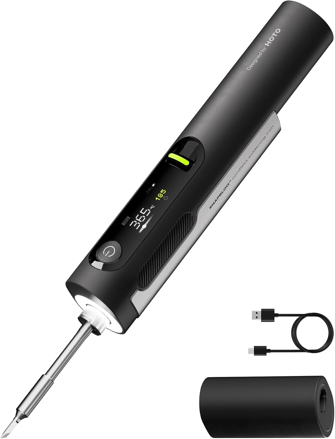 HOTO Lötkolben Set, USB-C Elektronik Lötkolben mit C245-KU-Messerspitze 1 HOTO Lötkolben Set, USB-C Elektronik Lötkolben mit C245-KU-Messerspitze