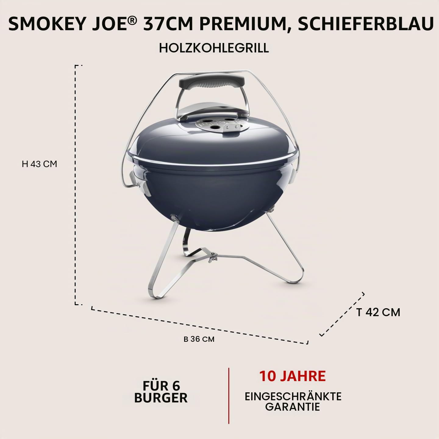 Weber Smokey Joe Premium Holzkohlegrill 3 Weber Smokey Joe Premium Holzkohlegrill – Bild 3
