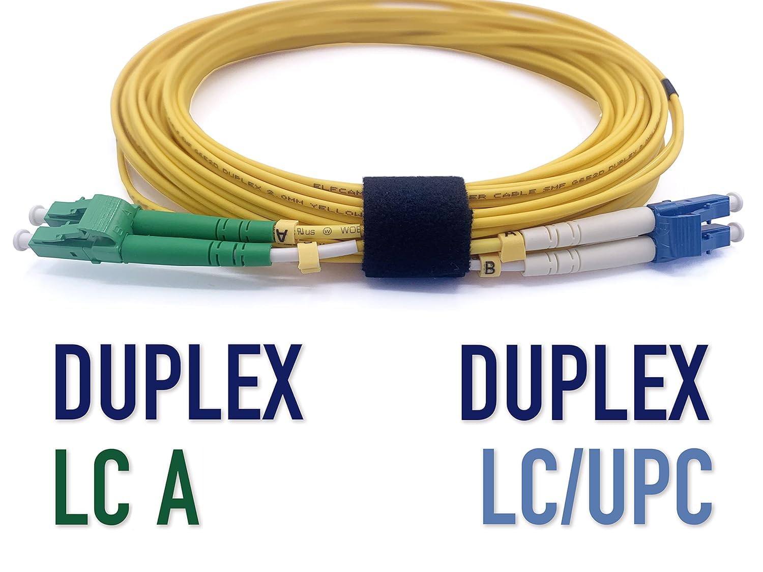 Elfcam® - LWL Kabel OS2 LC/APC zu LC/UPC Singlemode Duplex 9/125um Glasfaser-kabel LSZH, 1M 3 Elfcam® - LWL Kabel OS2 LC/APC zu LC/UPC Singlemode Duplex 9/125um Glasfaser-kabel LSZH, 1M – Bild 3