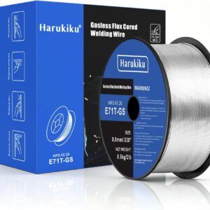 Fülldraht 0.8mm Nettogewicht 0.9KG - E71T-GS Schweißdraht für Fülldraht Schweißgerät ohne Gas, Drahtrolle D100, 1 Rollen