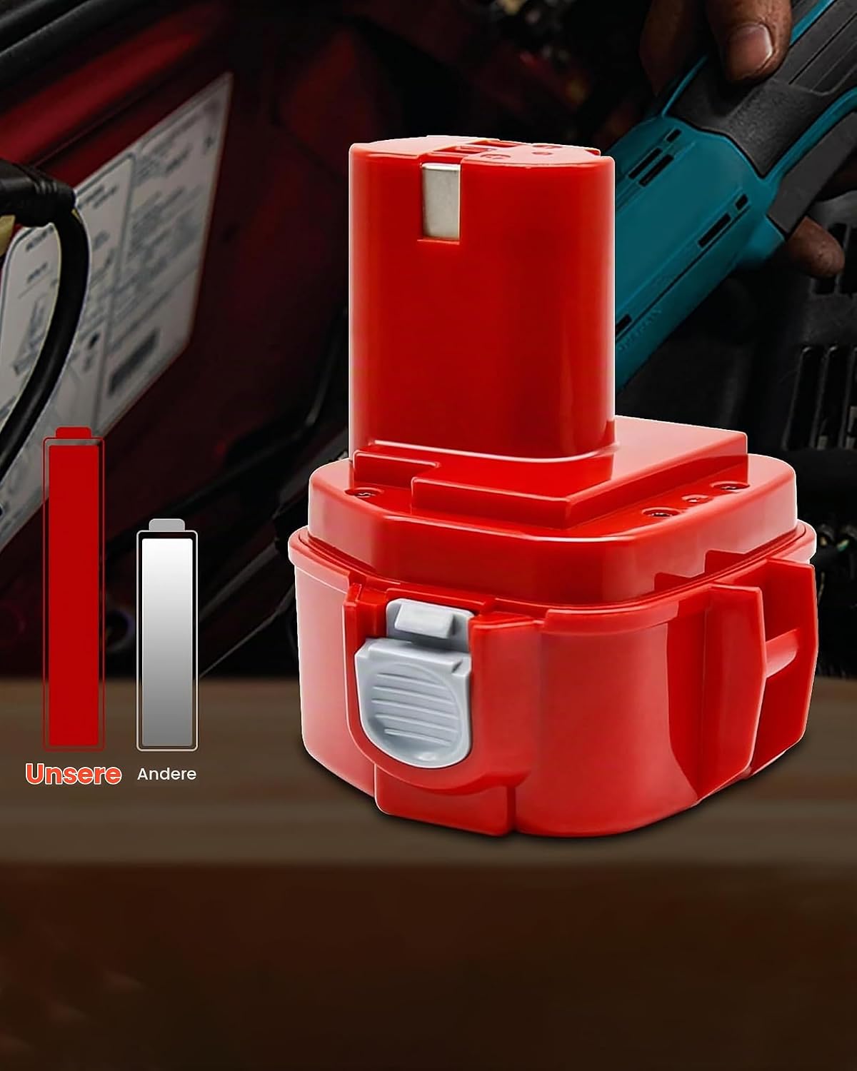 2 Stück 12V 5000mAh Akku Ersatzakku für makita Akku PA12 1220 3 2 Stück 12V 5000mAh Akku Ersatzakku für makita Akku PA12 1220 – Bild 3