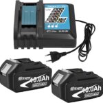 2Stück 10.0Ah 18V für Makita Akku 18V LXT + 3A Schnellladegerät DC18RCT