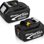 2X10000 mAh Kompatibel mit Makita Akku 18V BL1850B BL1860B BL1840B, Akku kompatibel mit Makita Ladegerät 18V DC18SD, DC18RC, DC18RD und LXT-18V-Serie